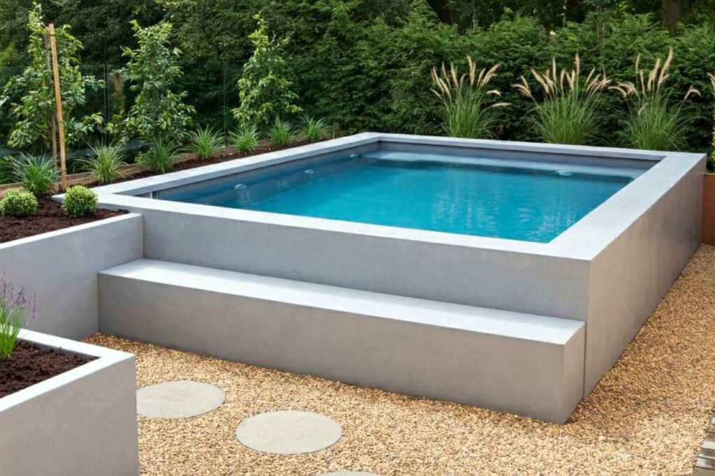 Above ground plunge pool
