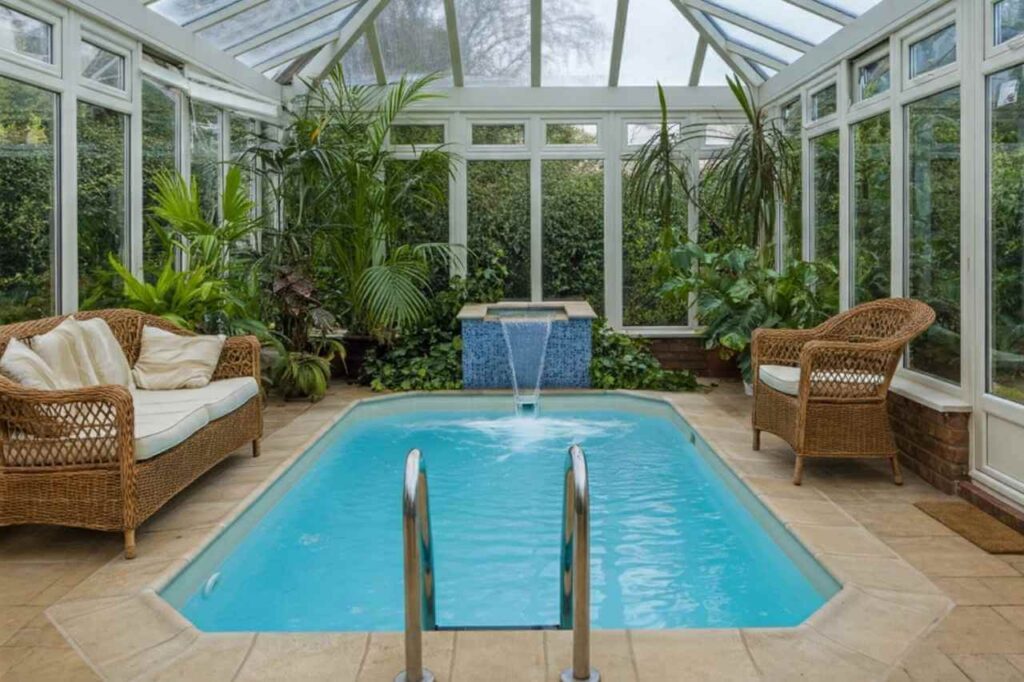 custom pool inside house